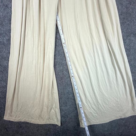 OGL Move Pants Womens Large Morning Mist Sandwashed Mid Rise Pleated Wide Leg - Picture 6 of 9